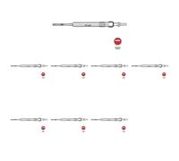 8 x Bujía de precalentamiento NGK para AUDI, SKODA, VW A4 B5, A4 B6, A4 B7, A6