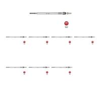 8 x Bujía de precalentamiento NGK para CHRYSLER, JEEP, MERCEDES-BENZ 300C, B
