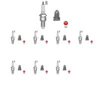 8 x Bujía NGK para ALFA ROMEO, FIAT, LANCIA, PEUGEOT, PORSCHE