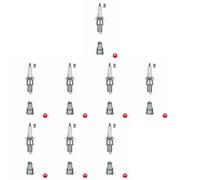 8 x Bujía NGK para ASIA MOTORS, DACIA, DAIHATSU, FIAT, HONDA