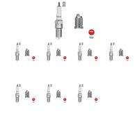 8 x Bujía NGK para CITROËN, PEUGEOT, RENAULT, VOLVO 104, 205 I