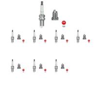 8 x Bujía NGK para FIAT, HYUNDAI, KIA, MAZDA, NISSAN, RENAULT