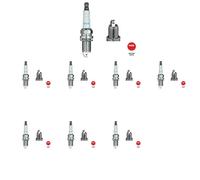 8 x Bujía NGK para FORD USA, HONDA, JEEP ACCORD VI, GRAND
