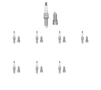 8 x Bujía NGK para MERCEDES-BENZ CLK (C209), CLK kabriolet