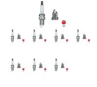 8 x Bujía NGK para MITSUBISHI OUTLANDER II, PAJERO IV