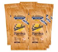 8 x Emulsio limpia y brillante paños de parquet sin enjuague con aceite esencial de cedro - 8 paquetes con 12 paños