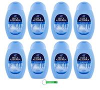 8 x Gel de ducha Felce Azzurra Classico/Fragancia inconfundible Doccia Gel 250 ml + llavero Beni Culinari gratis