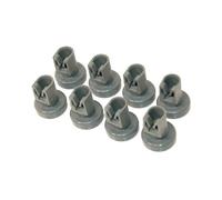 8 x Lavavajillas universales con ruedas de rejilla superior (compatibles con Electrolux Zanussi Aeg Favorit Juno Privileg Advance Source) - Clase A+++