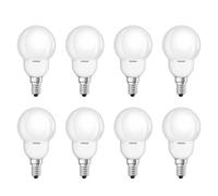 8 X OSRAM Bombilla De Ahorro De Energía Gota Superstar 9W E14 Mate Cálido 2700K