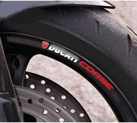 8 X para Ducati Corse Calcomanías De Rueda Motocicleta para 696 748 796 797 848 959 996 1098 1198 Pegatinas Llanta Conjunto Rayas Laminadas