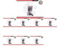 8 x Sensor de estacionamiento reverso ESEN SKV para MERCEDES-BENZ B W245, CLS