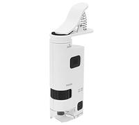 80-120X Zoom Ajustable LED Teléfono Celular Microscopio Mini Teléfono Inteligente Lente Lupa Lupa Abrazadera para Detección de Piel, Joyería e Inspección de Sellos