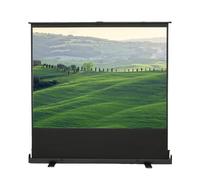 80" 4:3 de pie en el suelo de lona retráctil independiente de pie de pantalla portátil proyector pantalla de proyección de pantalla de proyección automática para escuelas de cine en casa, pantalla de
