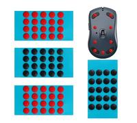 80 almohadillas de ratón para Logitech G Pro Wireless, patas de ratón ultra rápidas para Logitech G Pro inalámbricas, juego de ratón con lunares - Bordes redondeados - Propiedades de deslizamiento