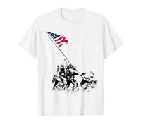 80 Aniversario Iwo Jima 1945-2025 Veterano de la Segunda Guerra Mundial 4 de Julio Camiseta