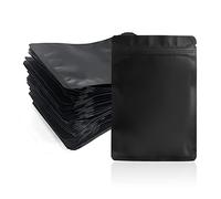 80 bolsas de 10 x 15 cm, bolsas de embalaje holográficas, bolsas de aluminio con cremallera planas para almacenar adornos, nueces, dulces, granos de café