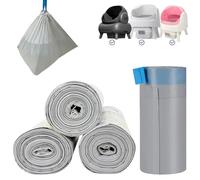 80 bolsas de arena para gatos compatibles con Neakasa y PetPivot con parte superior abierta para mascotas, autolimpiable, bolsas de residuos, bolsas de basura de repuesto resistentes de 27 x 13