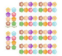 80 calcomanías decorativas con nombre de dibujos animados, conejos, huevos, para sellar, sobres, tarjetas, embalaje, álbumes de recortes