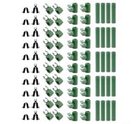80 clips de hebilla ajustables para estructuras de invernadero y enredaderas trepadoras, color negro y verde