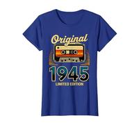 80 cumpleaños Hombre Mujer 80 años decoración 1945 Divertido Camiseta, Mujer, Azul Real, S