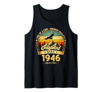 80 cumpleaños Hombre Mujer Regalo Mayo 1946 Camiseta sin Mangas
