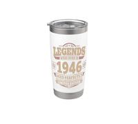 80 Cumpleaños Hombre regalo Vintage Año 1946 Vaso térmico de acero inoxidable de doble pared