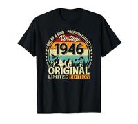 80 Cumpleaños Regalo Hombre y Mujer Vintage Año 1946 Camiseta