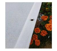 80% de protección UV, 3 x 10 pies, toldo de malla blanca con ojales, perfecto para invernaderos y jardines