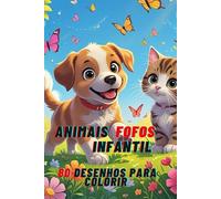 80 Desenhos para colorir animais fofos infantil 3D