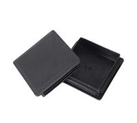 80 mm Puntas De Tubo De Tubo De Plástico Cuadradas X 80 Mm, Tapón De Extremo, 2 Piezas