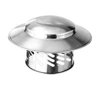 80 Mm Tapa De Chimenea De Acero Inoxidable Sombrero De Chimenea De La Chimenea Tapa De La Cubierta De La Manguera De La Chimenea Cubierta De La Lluvia Para La Mejor Ventilación De Chimeneas