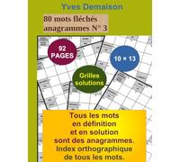 80 mots fléchés anagrammes N° 3
