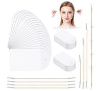 80 Parches de Lifting Facial + 4 Juegos de Cuerdas Elásticas,Parches Antiarrugas Invisibles con Efecto Inmediato Reafirmante y Transparentes,Ideal para Contorno Facial,Papada y Zona de Ojos