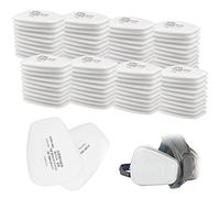 80 Pcs 5N11 Filtros de Algodón, Filtros de Repuesto para 3M 6000/6200/7502/6800/7501/Ff40 para La Protección Respiratoria