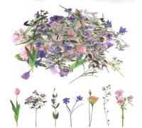 80 PCS Adesivi Floreali Scrapbooking, Adesivi Floreali Scrapbooking, PET Impermeable Stickers Floreali Scrapbooking, Adecuado para Álbumes de Recortes, Álbumes de Fotos, Computadora Portátil