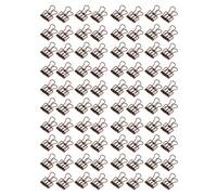 80 Pcs Hollow Binder Clips, Small Metal Paper Clamps with Hollow Out Design, Strong Clamping Force Wire Binder Clips for Home Office Study Document Organization (Bronce Púrpura)