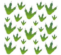 80 pegatinas de Huella de Dinosaurio, pegatinas de PVC de No Dinosaurio, pegatinas de pared creativas, decoraciones de arte de ventana para suministros de fiesta de casa, 3 tamaños verde)