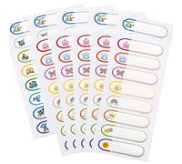 80 pegatinas impermeables con nombre para niños, suministros escolares, etiquetas de nombre para guardería, personalizadas, aptas para lavavajillas, autolaminadas, preescolares, niños pequeños