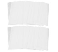 80 Piezas Bandas Depilatorias Faciales de Tejido No Color Blanco | Tiras Gruesas y Flexibles, Resistentes al Desgarro, para Uso Doméstico y Salones, Rostro y Cuerpo
