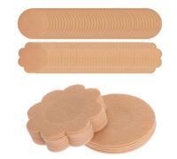 80 Piezas Cubre Pezones Desechables, Pezoneras Adhesivas Invisibles, Ultrafinas Nipple Cover, Pegatinas Sujetador Pecho, Mujer Transpirable Pezoneras Almohadillas, Forma de Flor y Redondeada