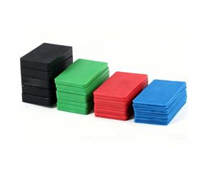 80 Piezas Cuñas Plastico, Cuñas Acristalamiento Plástico, Bloques Espaciadores, Cuna de Plastico Niveladoras Suelo, Espaciar Calzos para Cristales Cuña Puerta Ventana PVC Muebles Acristalamiento