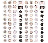 80 piezas de broches con botones para ropa - Broches y prendedores para mujer, broche para reducir el escote, decoración DIY desmontable sin costura