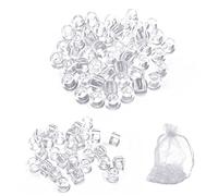 80 piezas de pelo trenzado con cuentas rastas accesorios decorativos colgante de cabello trenzado transparente para bricolaje bolsa de almacenamiento de correa de peluquería