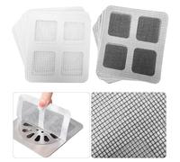 80 piezas desechables para rejilla desague de ducha, adhesivo de drenaje de suelo, adhesivo impermeable para ducha, adhesivo de malla para cocina, baño, bañera y lavandería (10 x 10 cm)