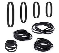 80 Piezas Gomas Elasticas 4 tamaños Negra Rubber Bands Goma Elásticas Elastica Ancho Goma Elastica Bandas de Goma para Hogar, Oficina, Escuelas de Arte Hogar