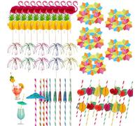 80 Piezas Palitos de Cóctel,Cóctel de Fuegos Artificiales Palo,Palillos de Cóctel Brochetas de Bambú,Palillos Decoraciones de Fiesta de Cócteles,para Barras de Decoración Bebidas Artículos Fiestas