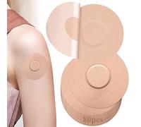 80 Piezas Parches Freestyle Libre Tiritas Redondas Parches Resistentes Agua Sensor Parches Parches Flexibles Sin Pegamento en Centro, Kinesiotape, para Freestyle Libre 1 2 & 3