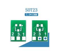 80 Piezas SOT23 SOT23-3 Gira SIP3 Doble Cara SMD Gira DIP SIP3 Adaptador Placa Convertidora SOT SIP IC Enchufe PCB Tablero DIY Kit