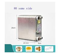 80 placas intercambiador de calor de acero inoxidable tipo placa soldada calentador de agua SUS304 portátil(Same Side)