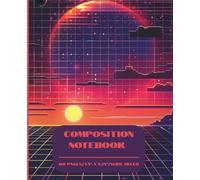 80’s Afterburner Retro Pixel Video Game Composition Notebook: Perfect for school, work, journalling, or a great gift for a video game lover!: 7.5” x ... 100 Pages, Matte Cover, Pixel meets Gamer